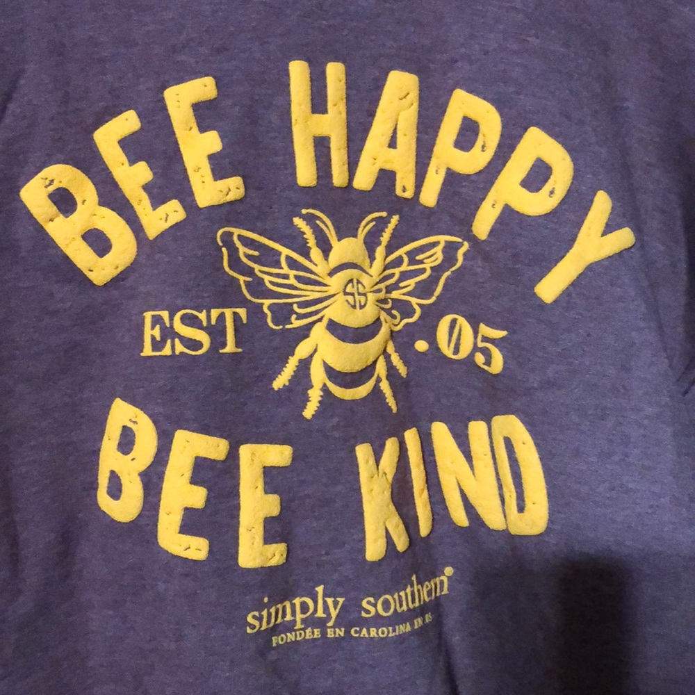 BEE HAPPY Simply Southern Sweatshirt
